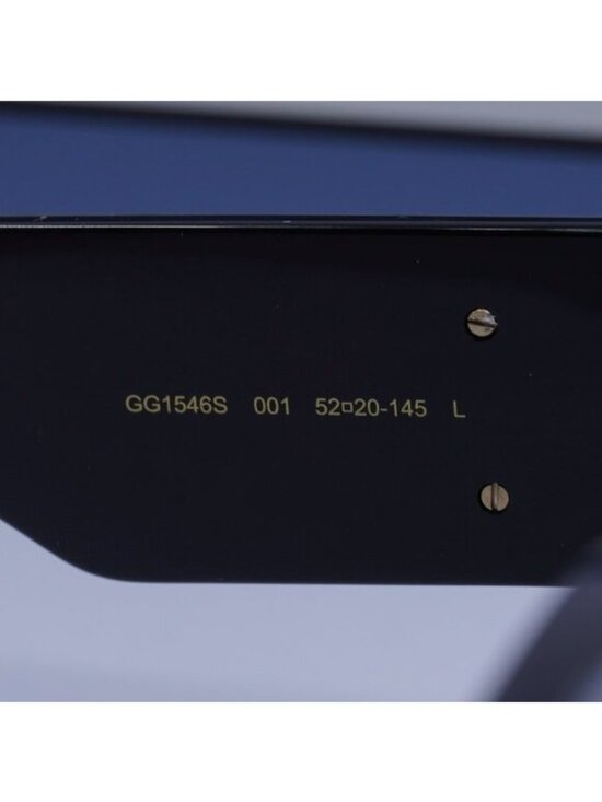 Gucci GG1546S 001 Square Sunglasses - Black / Grey main image 5